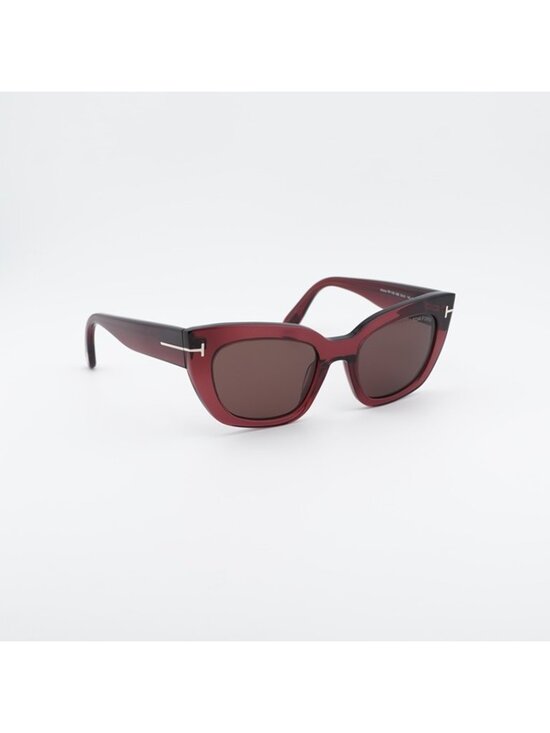 Tom Ford Athena FT1190 69E Sunglasses Bordeaux Cat Eye Frame, Brown Lenses main image 8